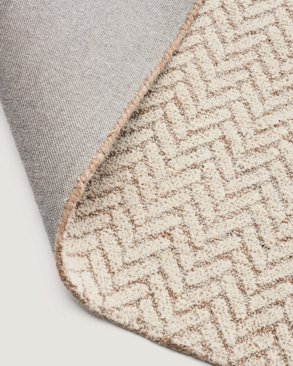 Japandi Teppich Calira – Wolle, Beige, 230 × 160 cm – weitere Ansicht