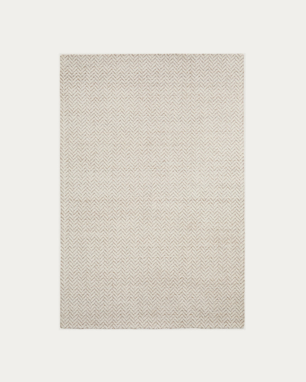 Japandi Teppich Calira – Wolle, Beige, 230 × 160 cm – Produktansicht