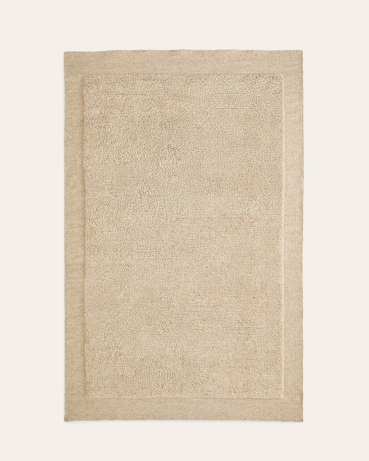 Japandi Teppich Marely – Wolle, Beige, 300 × 200 cm – Produktansicht