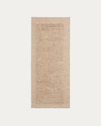Japandi Teppich Marely – Wolle, Beige, 200 × 80 cm – Produktansicht