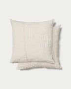 Japandi Kissenbezug Raylo – Baumwolle, Ecru, 50 × 50 cm – Produktansicht