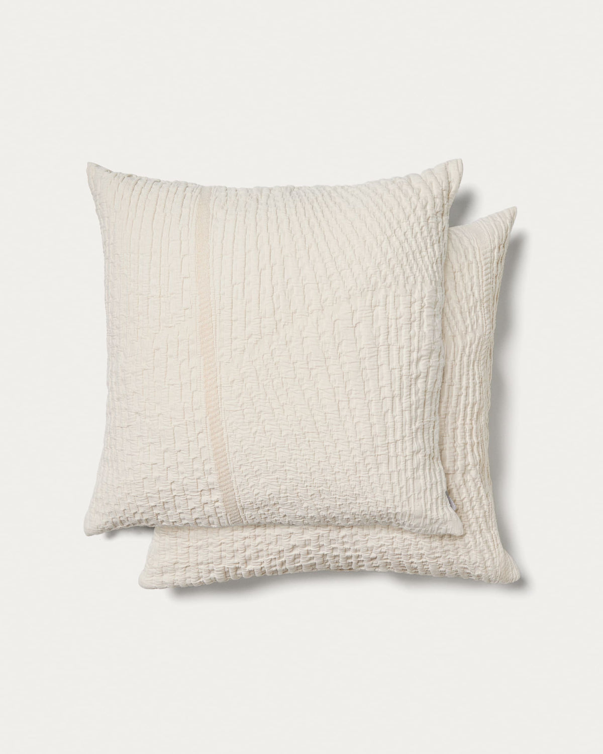 Japandi Kissenbezug Raylo – Baumwolle, Ecru, 50 × 50 cm – Produktansicht