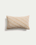 Japandi Kissenbezug Riena – Baumwolle, Beige, 30 × 50 cm – Produktansicht