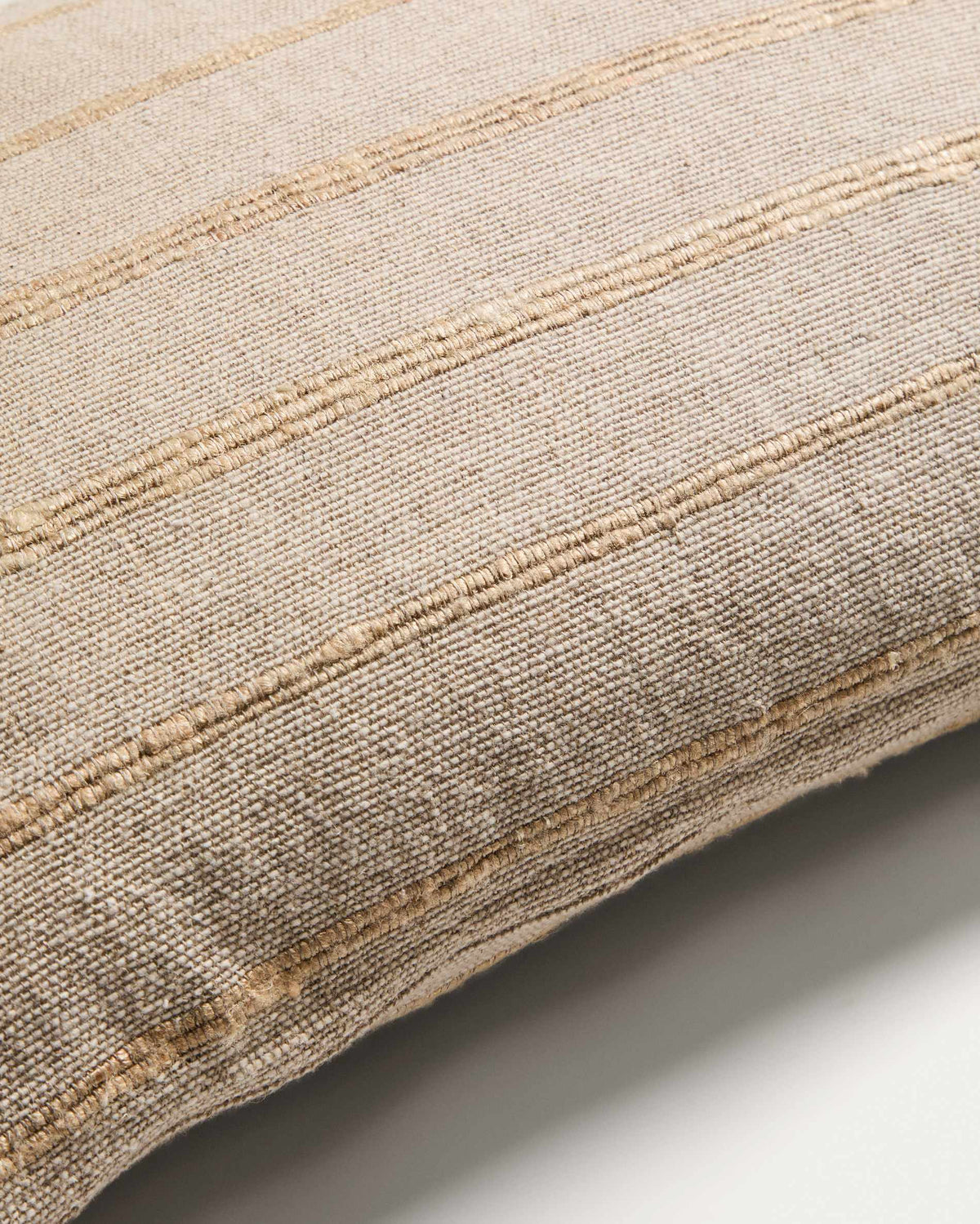 Japandi Kissenbezug Riena – Baumwolle, Beige, 40 × 60 cm – weitere Ansicht