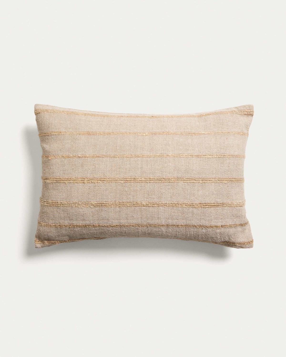 Japandi Kissenbezug Riena – Baumwolle, Beige, 40 × 60 cm – Produktansicht