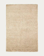 Japandi Teppich Neade – Baumwolle, Beige, 200 × 300 cm – Produktansicht