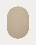 Japandi Teppich Rodhe – Stoff, Beige, 160 × 230 cm – Produktansicht