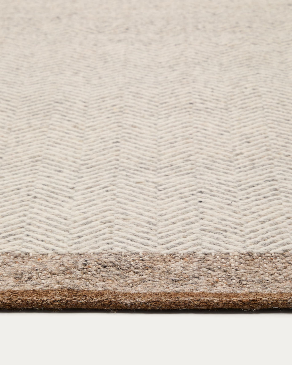 Japandi Teppich Nifelia – Wolle, Beige, 160 × 230 cm – weitere Ansicht
