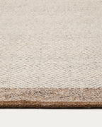 Japandi Teppich Nifelia – Wolle, Beige, 160 × 230 cm – weitere Ansicht