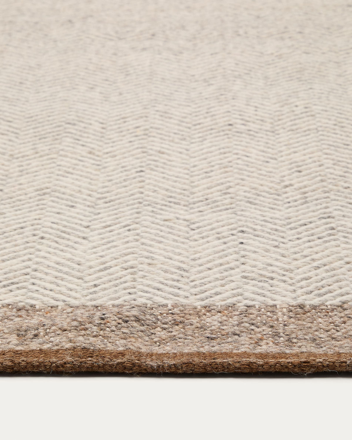 Japandi Teppich Nifelia – Wolle, Beige, 160 × 230 cm – weitere Ansicht
