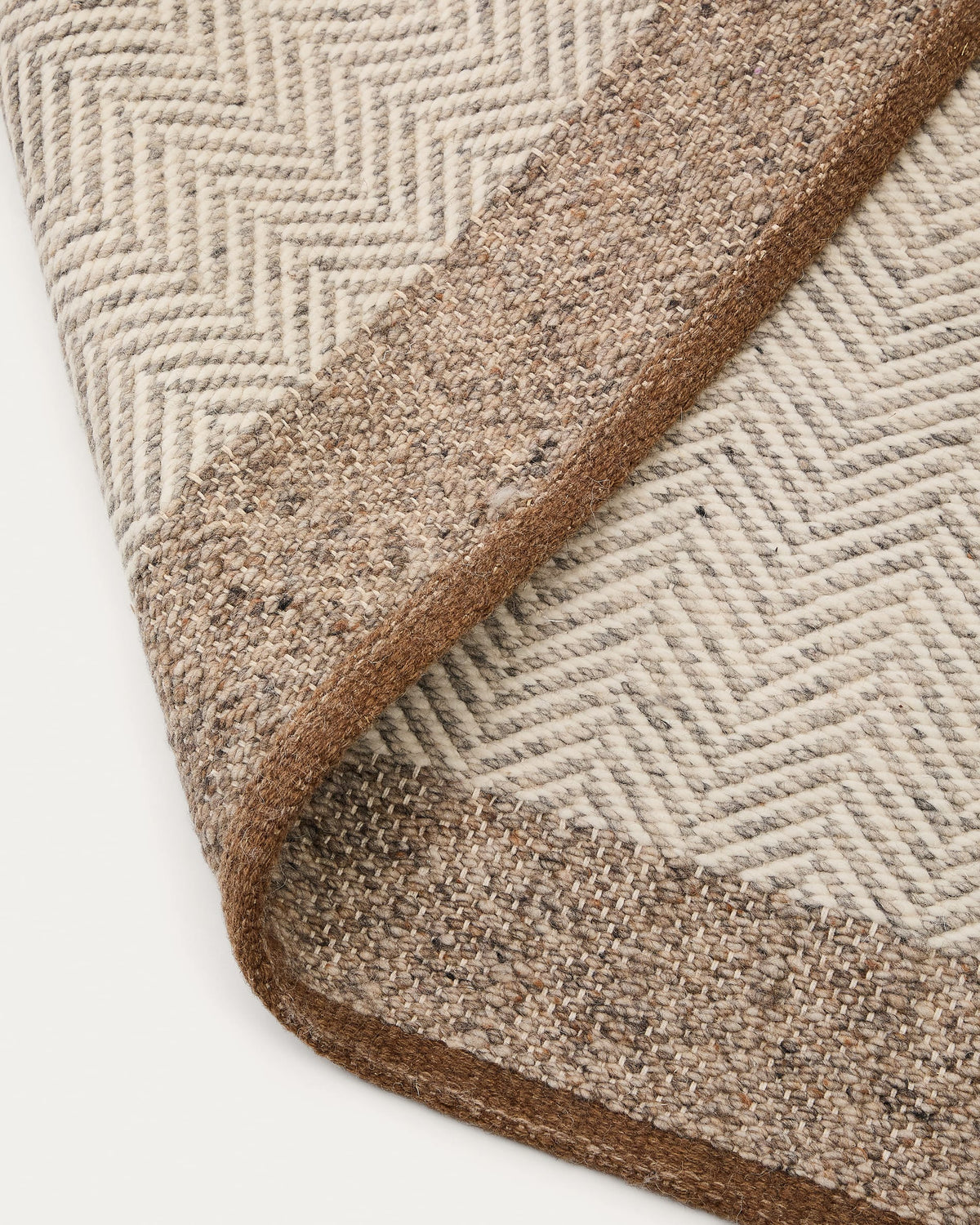 Japandi Teppich Nifelia – Wolle, Beige, 160 × 230 cm – weitere Ansicht