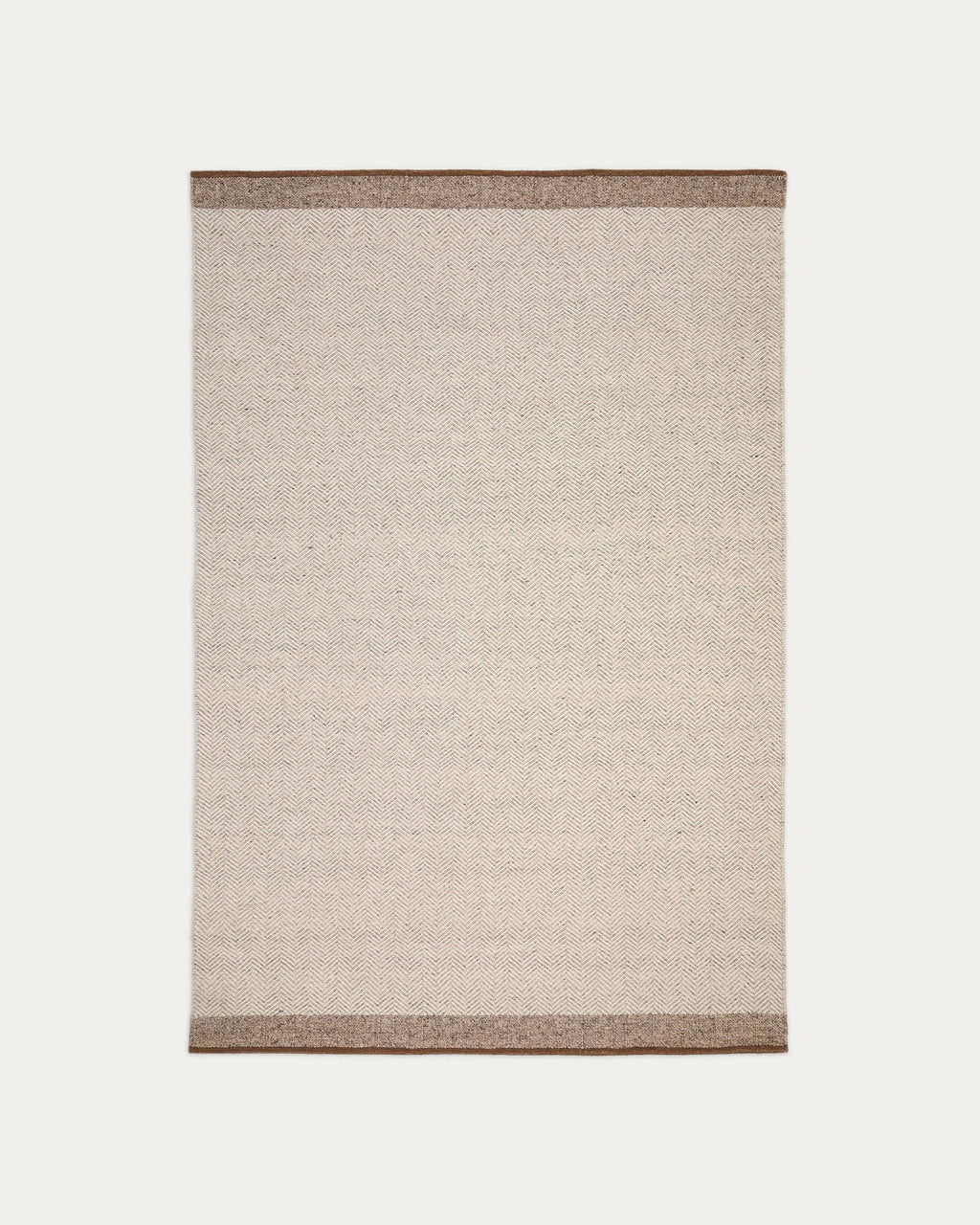 Japandi Teppich Nifelia – Wolle, Beige, 160 × 230 cm – Produktansicht