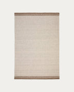 Japandi Teppich Nifelia – Wolle, Beige, 160 × 230 cm – Produktansicht