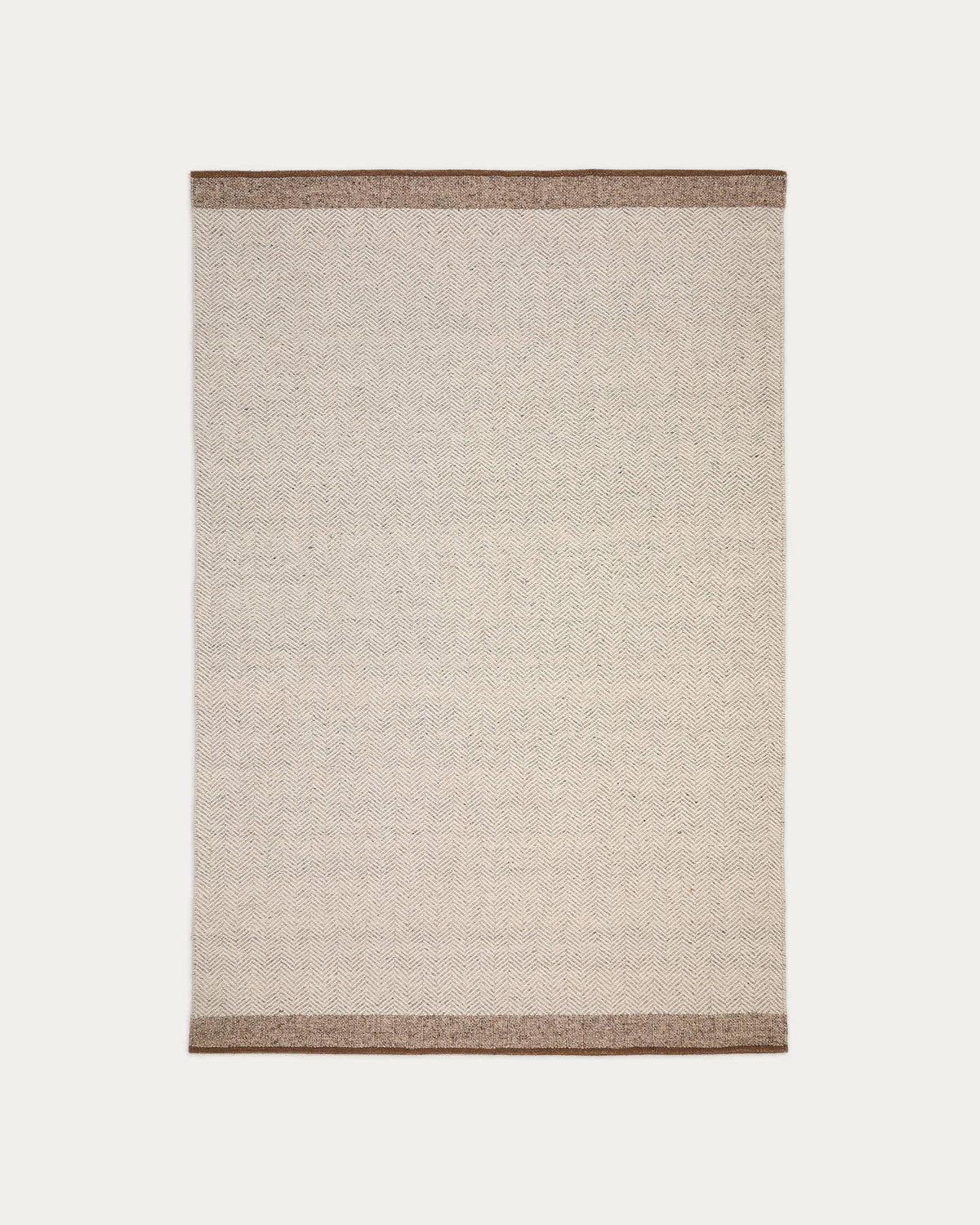 Japandi Teppich Nifelia – Wolle, Beige, 160 × 230 cm – Produktansicht