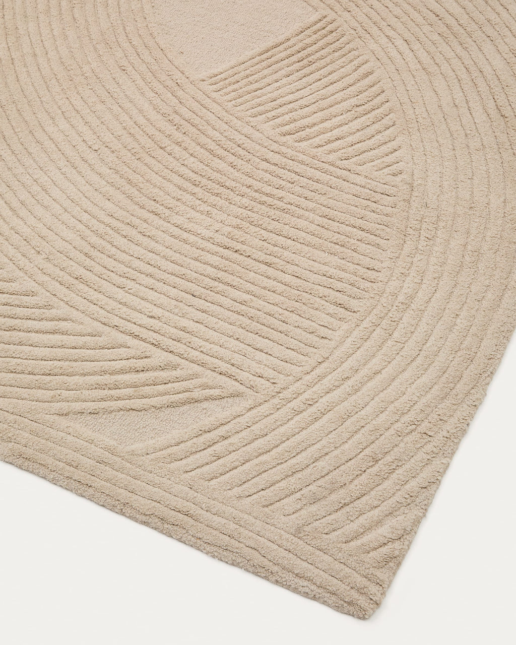 Japandi Teppich Domm – Wolle, Beige, 200 × 300 cm – weitere Ansicht