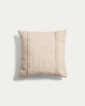 Japandi Kissenbezug Drati – Stoff, Beige, 45 × 45 cm – Produktansicht