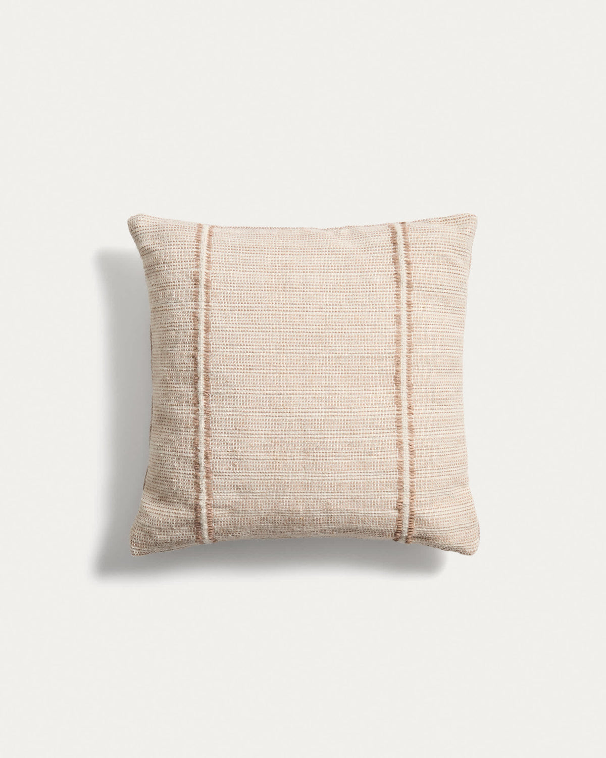Japandi Kissenbezug Drati – Stoff, Beige, 45 × 45 cm – Produktansicht