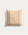 Japandi Kissenbezug Drati – Stoff, Orange, 45 × 45 cm – Produktansicht
