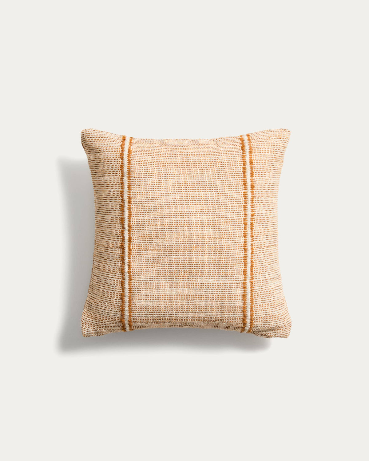 Japandi Kissenbezug Drati – Stoff, Orange, 45 × 45 cm – Produktansicht