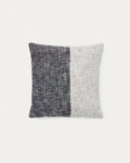 Japandi Kissenbezug Dalel – Stoff, Grau, 45 × 45 cm – Produktansicht