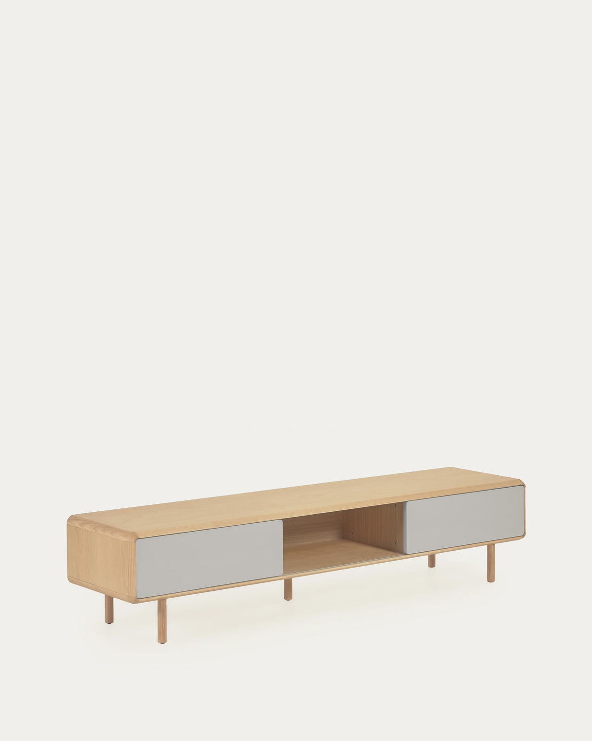 Japandi TV-Möbel Anielle – Esche, Mehrfarbig, 180 × 41 cm – Produktansicht