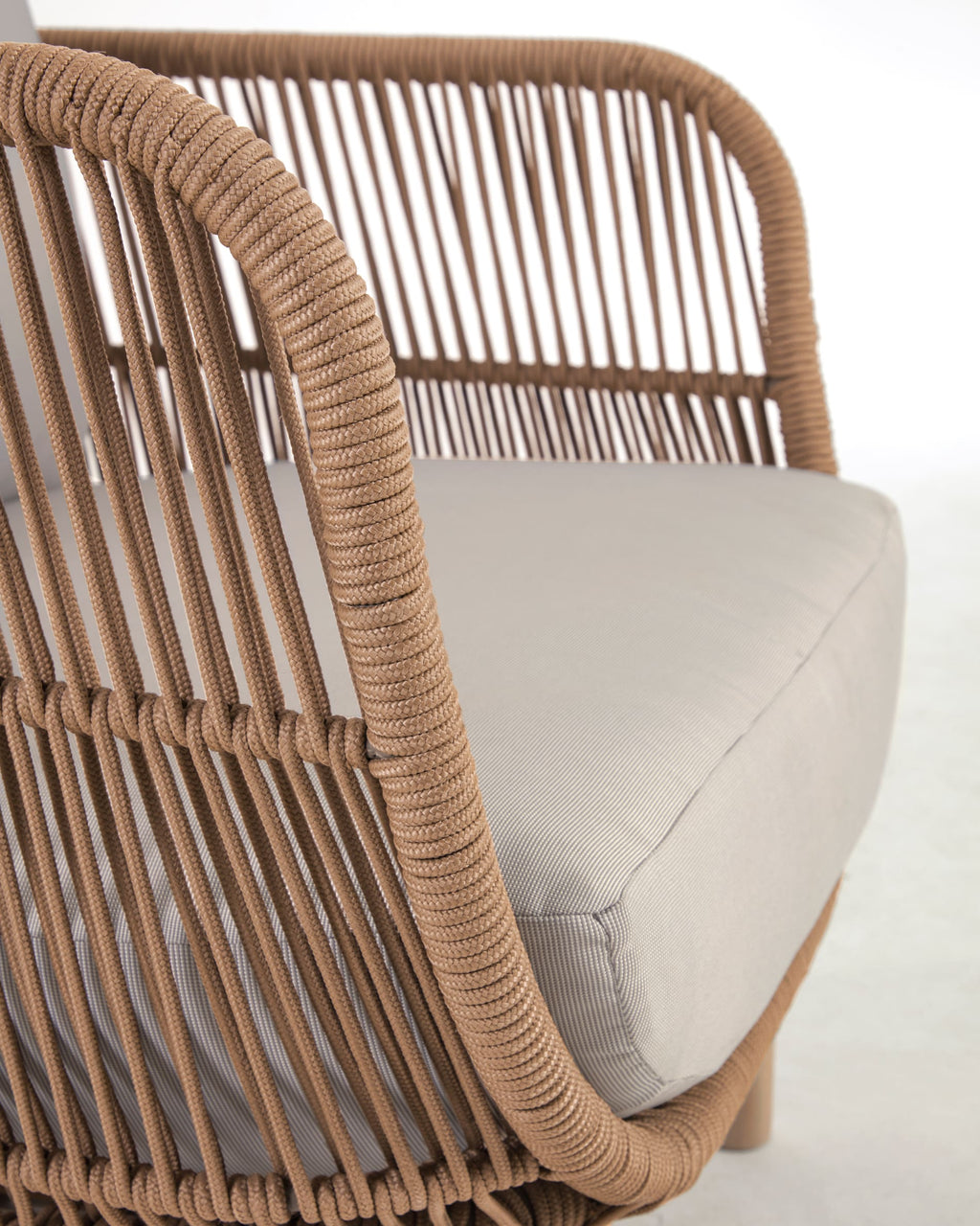 Japandi Sessel Catalina – Akazie, Beige – weitere Ansicht