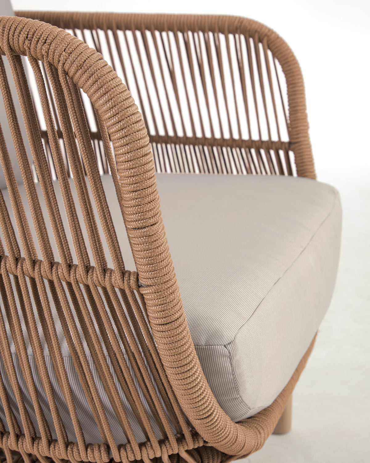 Japandi Sessel Catalina – Akazie, Beige – weitere Ansicht