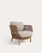 Japandi Sessel Catalina – Akazie, Beige – Produktansicht