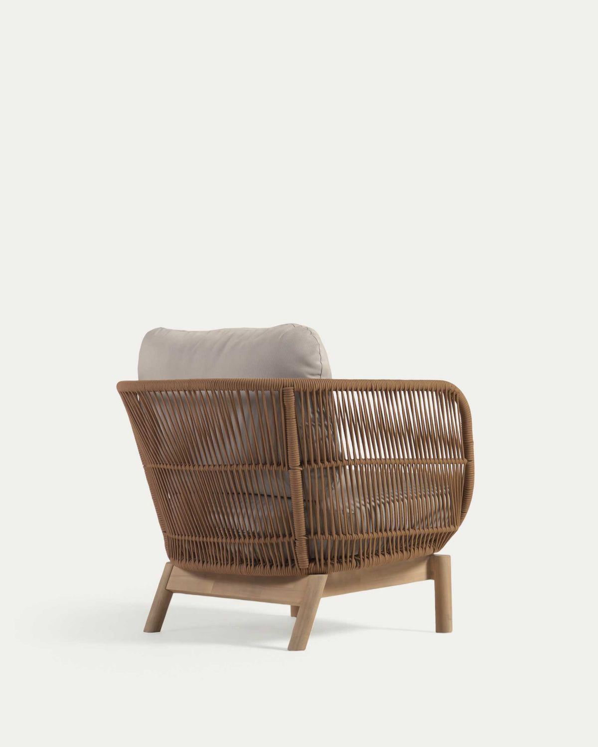 Japandi Sessel Catalina – Akazie, Beige – weitere Ansicht
