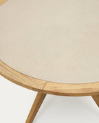 Japandi Esstisch Julieta – Akazie, Beige, Ø 120 cm – weitere Ansicht