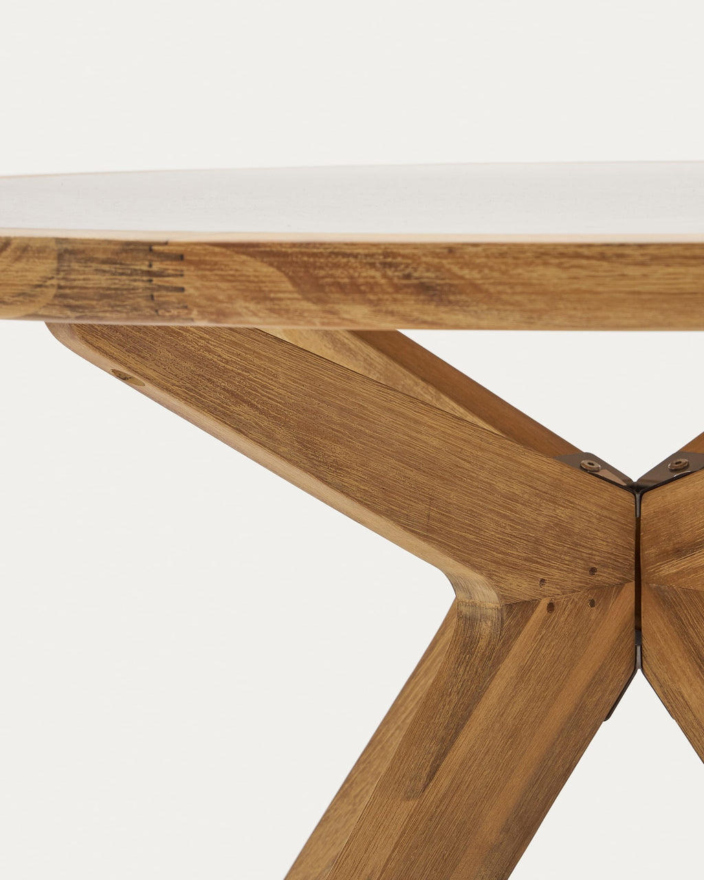 Japandi Esstisch Julieta – Akazie, Beige, Ø 120 cm – weitere Ansicht