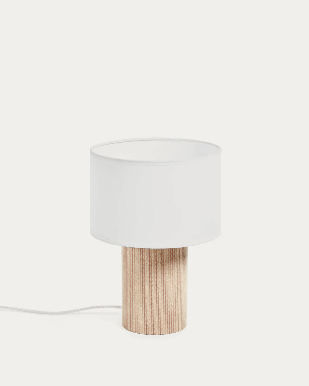 Japandi Tischlampe Bianella – Kunststoff, Beige – Produktansicht