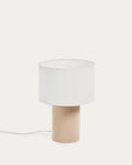 Japandi Tischlampe Bianella – Kunststoff, Beige – Produktansicht