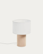 Japandi Tischlampe Bianella – Kunststoff, Beige – Produktansicht