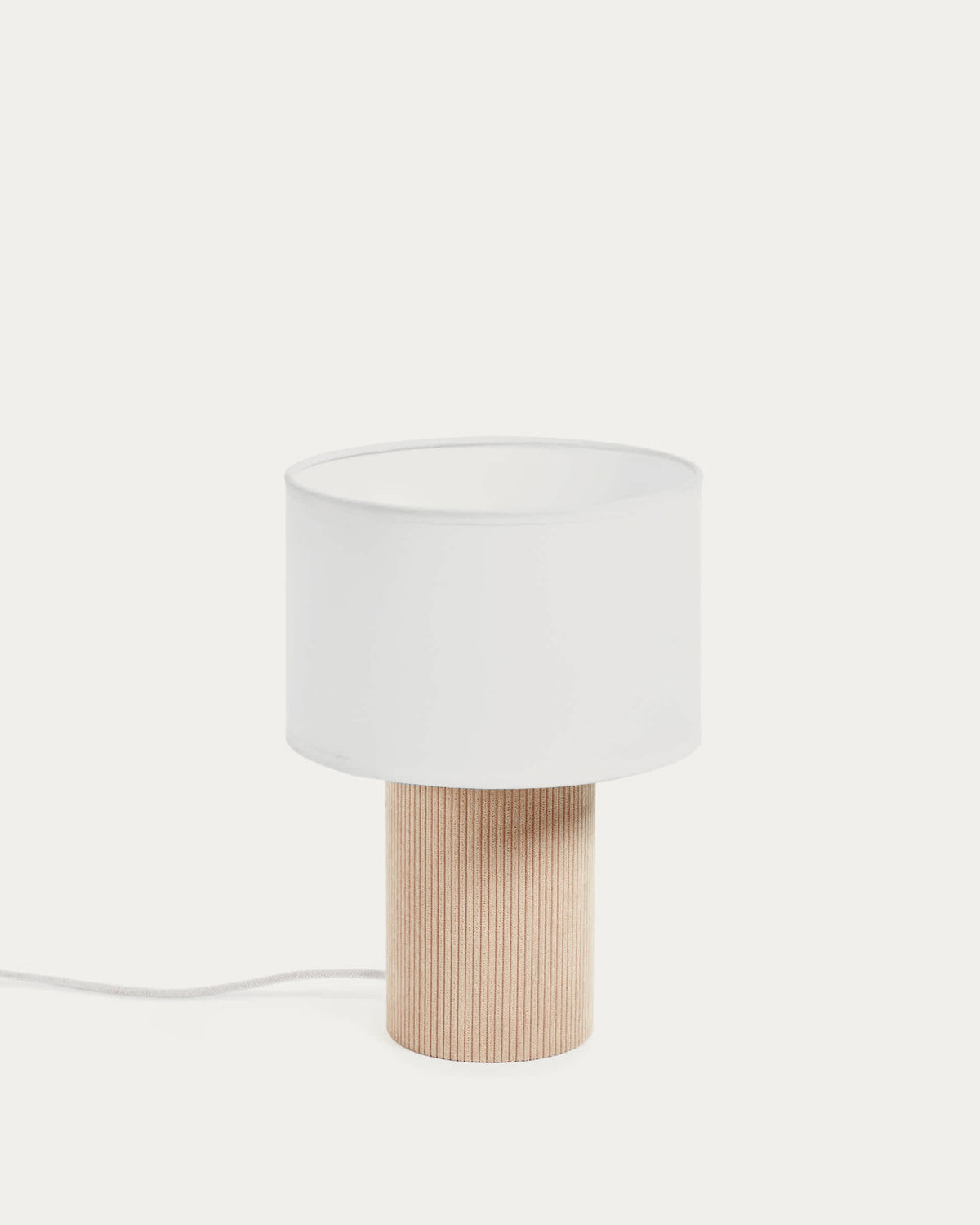 Japandi Tischlampe Bianella – Kunststoff, Beige – Produktansicht