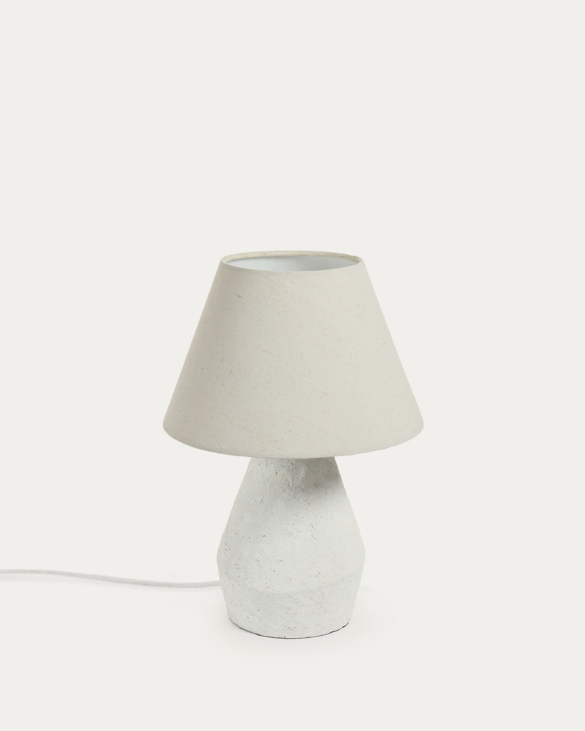 Japandi Tischlampe Noara – Magnesia, Weiß – Produktansicht